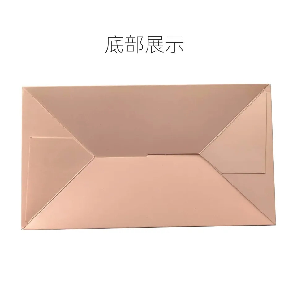 10/30/50PCS Griff Leckerli Box Keks Backpapier Süßigkeiten Cookie Box für Gäste Geburtstag Party Rosa Leckereien Tasche Verpackung Gefälligkeiten – Detail 4