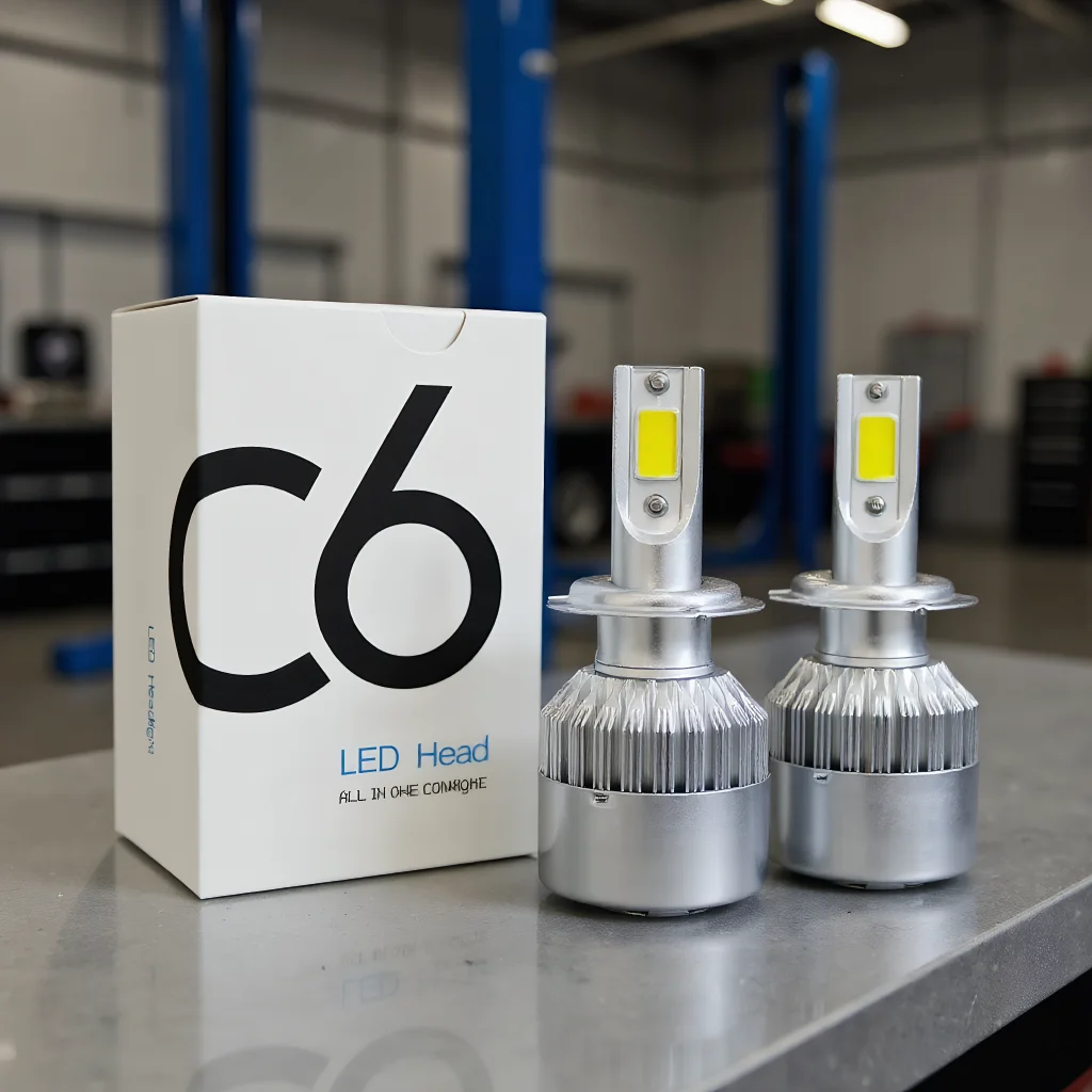 

Ультраяркие светодиодные фары C6 72 Вт 7200LM H4 H7 HB4 12 В Автомобильные лампы ближнего света 2 шт.