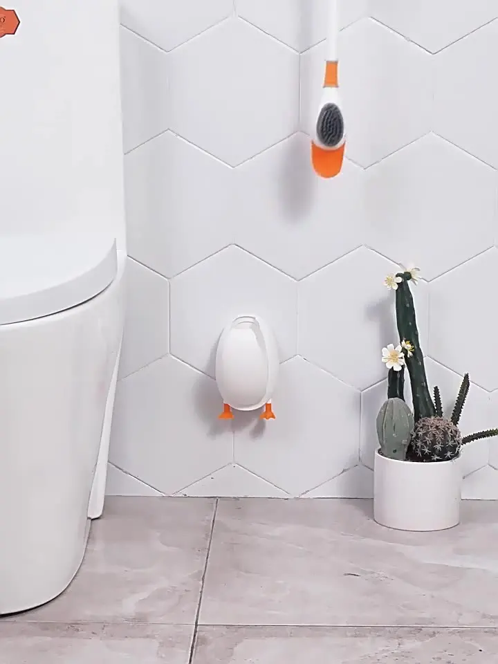 

Diving yellow duck toilet brush