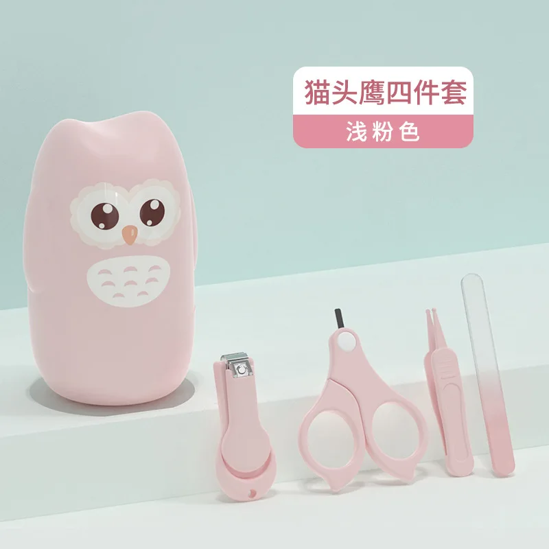 Baby Nail Clippers Set Baby Nail Care with Cute Case Includes Clipper Safety Scissors Tweezers Nail File Rounded Tips for Safety