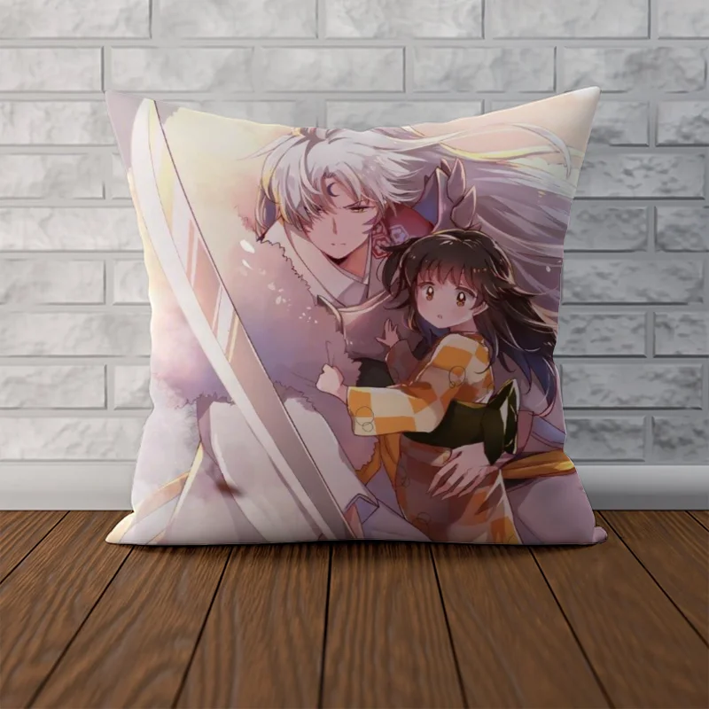 InuYasha Pillow Cases Decorative Pillows Covers for Bed Pillows Cushions Home Decor Pillowcase Decor 40x40 Pillow Cover 45x45