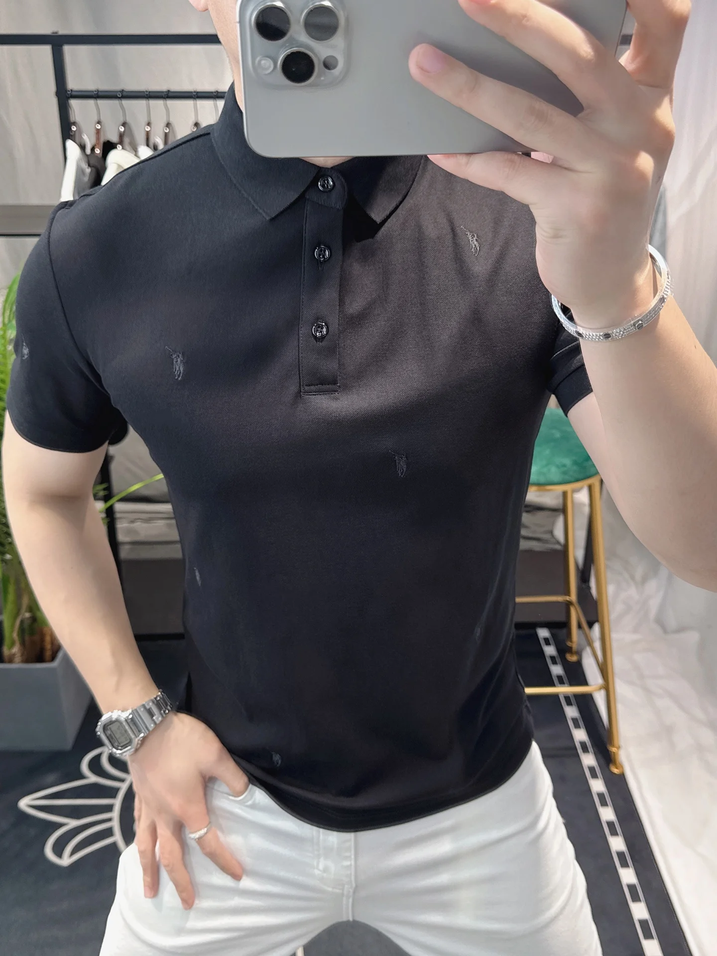 

Бренд ZhanChao: Новая летняя мужская футболка Slim Fit с коротким рукавом, дышащая, влагоотводящая