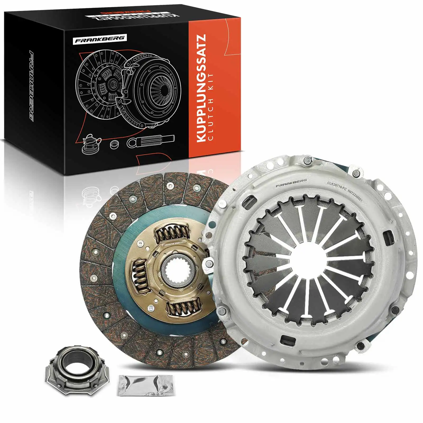 Frankberg 1x Kupplungssatz für Toyota Avensis T25 Avensis Station Wagon Avensis Stufenheck 2.0L 3000950804 826716