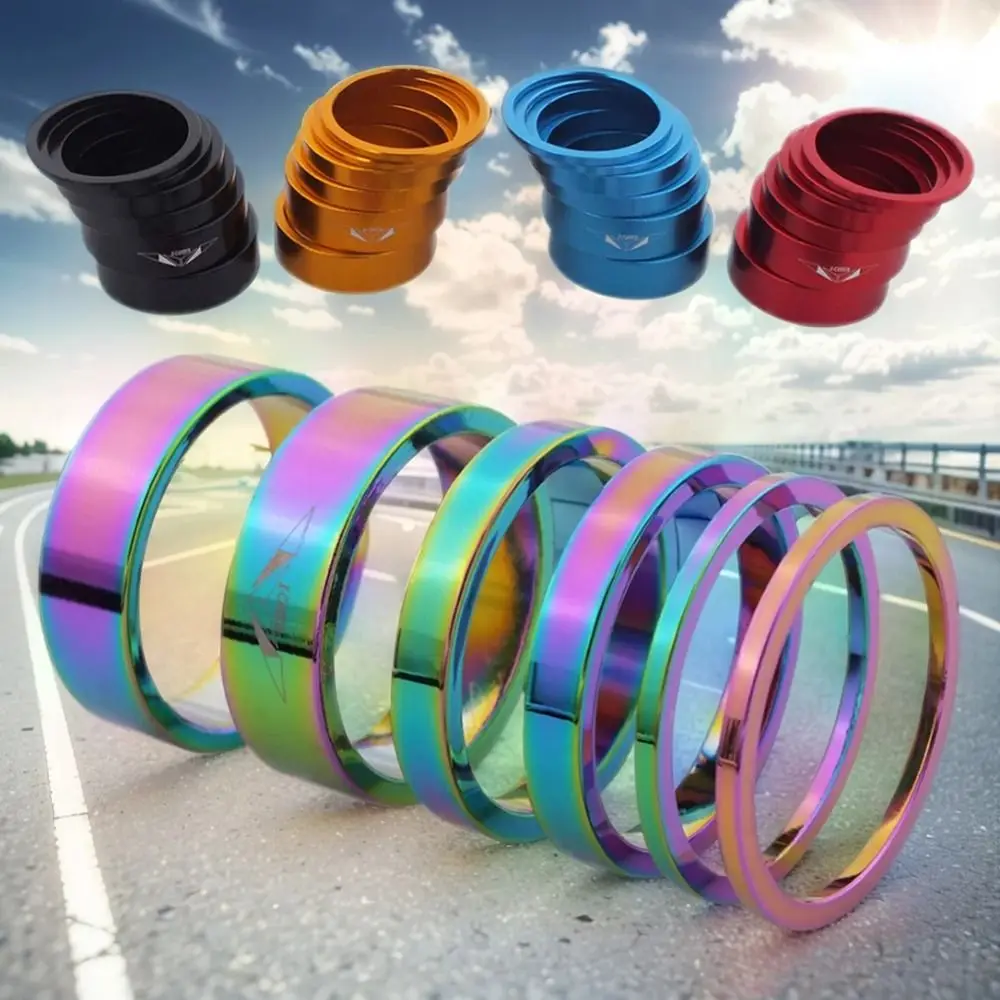 

6pcs/set Flywheel Spacer Bicycle Hub Washer Bottom Bracket Durable Bicycle Headset Washer Washer Gasket Practical