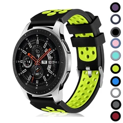 22mm Strap for Samsung Gear S3 Frontier/Classic Galaxy watch 3 45mm Sports Silicone Band for Samsung Galaxy Watch 46mm strap