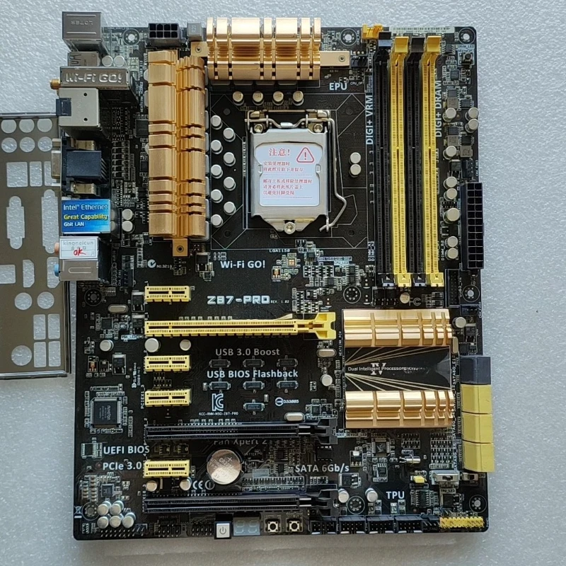 Placa base usada para Asus Z87-PRO LGA1150 Intel Z87 ATX DDR3 HDMI USB3.0 CPU de 4.ª generación
