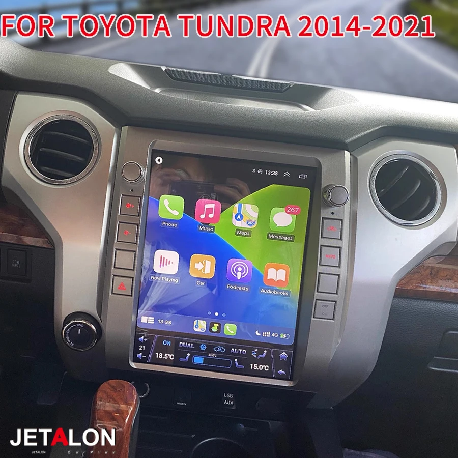 13inch Android14 Smart Screen Car Radio For Toyota Tundra 2014-2021 GPS Carplay Car Multimedia Video Player Stereo Navi HeadUnit