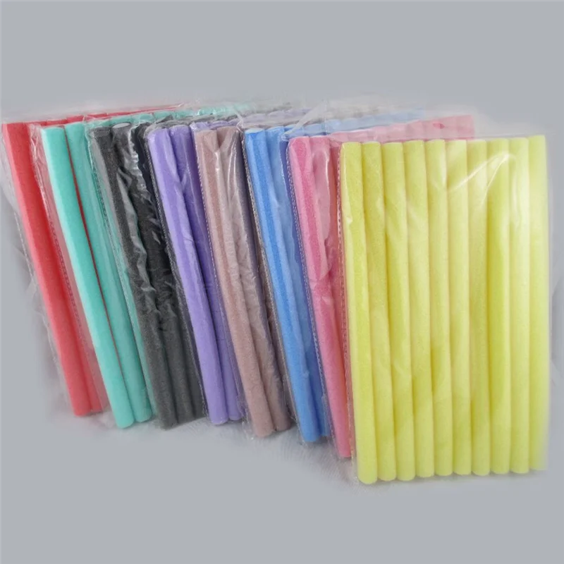 

EIEI Fast Shipping Wholesale 40Pcs Lot Curler Makers Soft Foam Bendy Twist Curls DIY Styling Hair Rollers Tool For Women