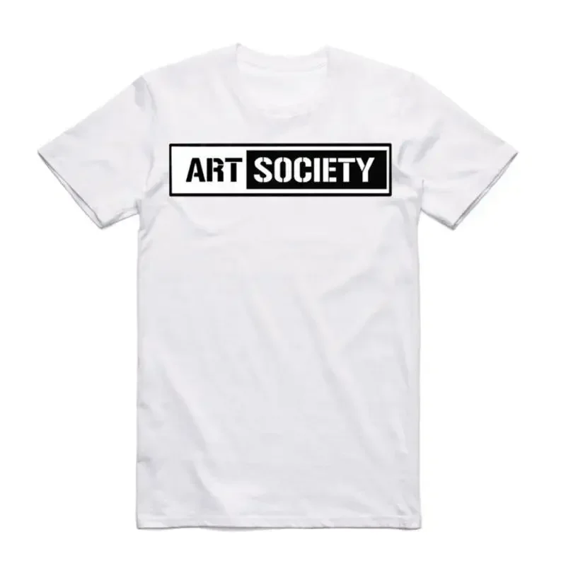 NEW Art Society x Retro Kings STENCIL BAR WHITE T Shirt SMALL 3 LIMITED