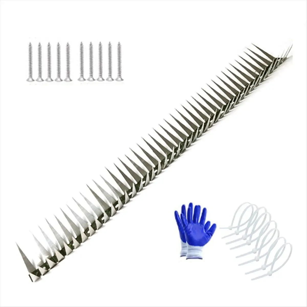A45I Anti Rat Snake Squirrel Baffle Blocks the Rat Crawling Natural Gas Water Pipe Air Conditioning Stab Cover Spikes 0.5m