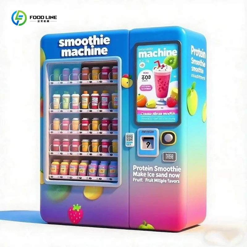 Hot Selling Frozen Fruit Cup Smoothie and Cup Blending Shake Vending Machine Smooth Customized
