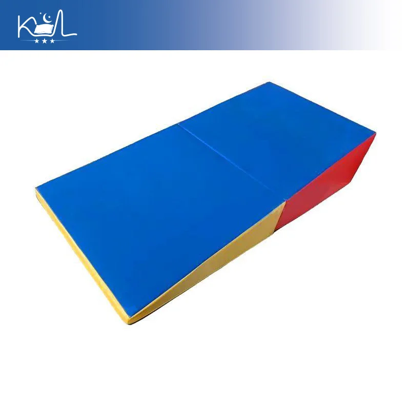 Foldable Foam Wedge Ramp Mat, Soft Incline Slant Board for Sensory Integration, Balance & Coordination Training for Kids Adults