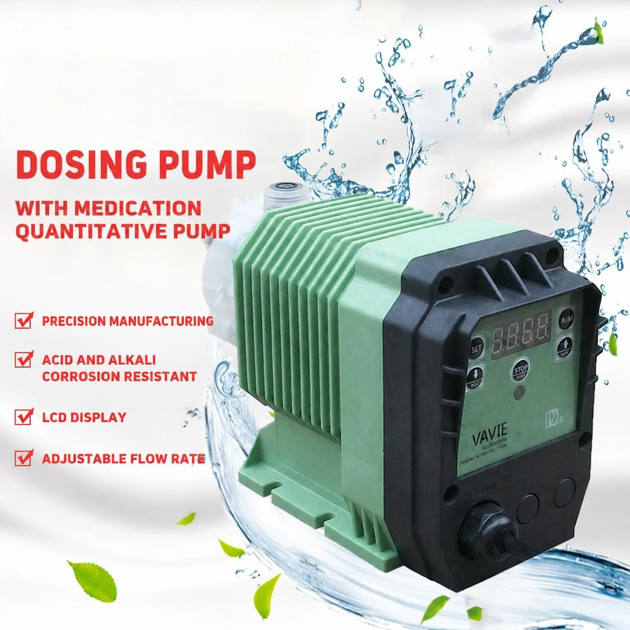 Acid Dosing Pump Electromagnetic Diaphragm Meterinng Pump 220V Automatic Micro Dosing Equipment Quantitative Pump