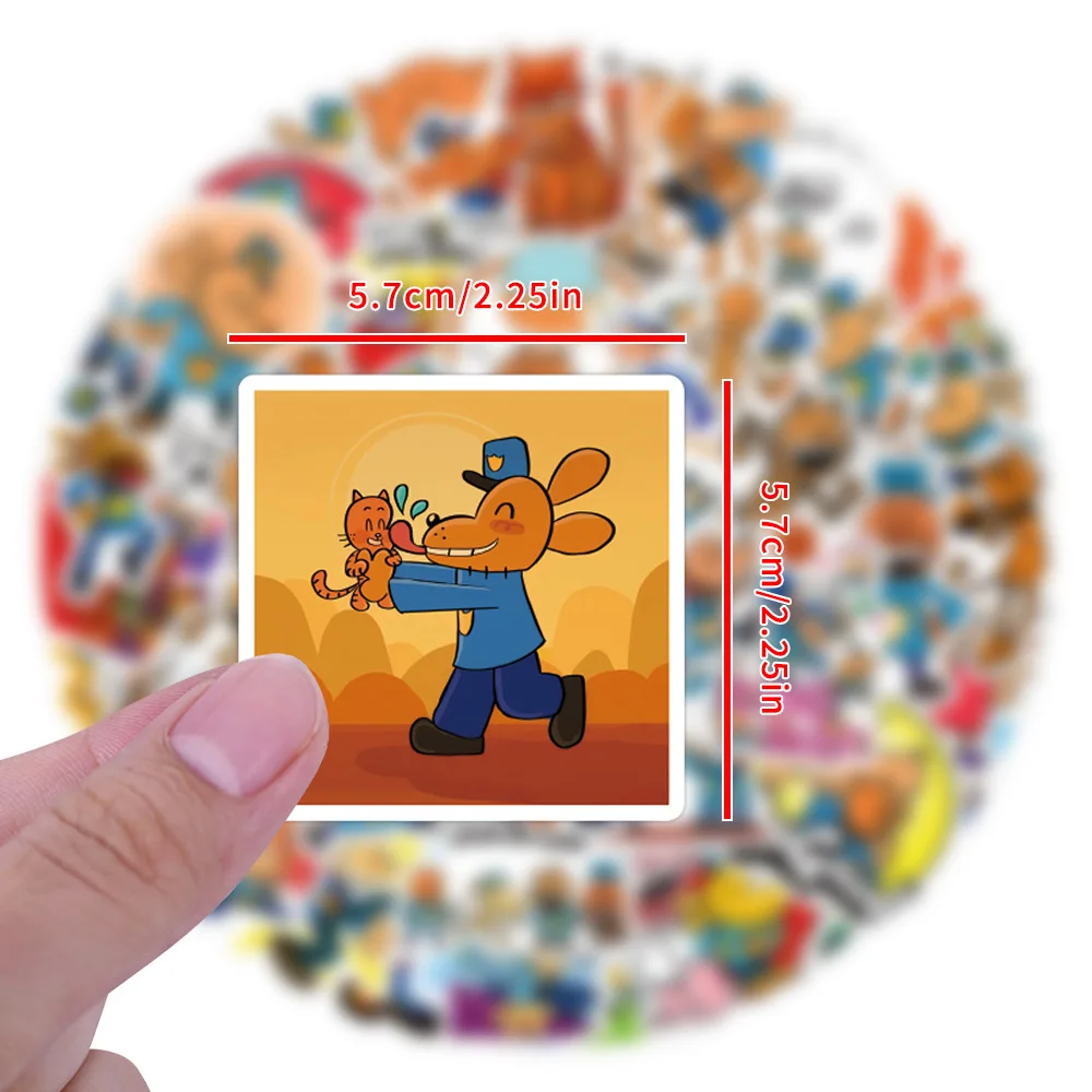 

55PCS Dog Man Stickers Cartoon Comics Sticker Funny Kids Toys Luggage Laptop Phone Guitar Car Bike Skateboard Decals Toy