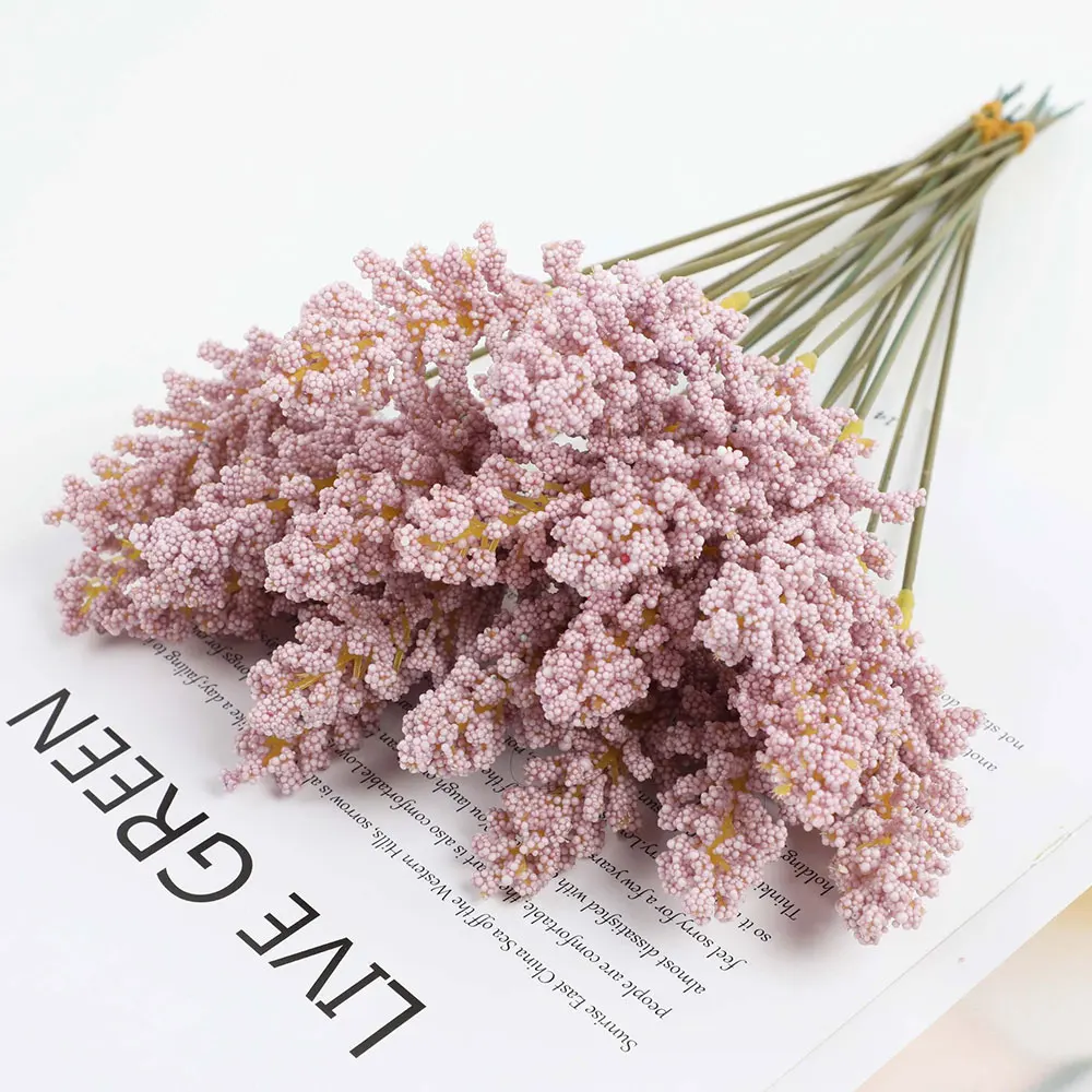 6 Stück 32 cm Ähre Qualität natürliche getrocknete Blumen Kaninchenschwanz Pampas Reed getrockneter Blumenstrauß Hochzeit Party Dekoration Pflanzen ﻿ – Detail 12