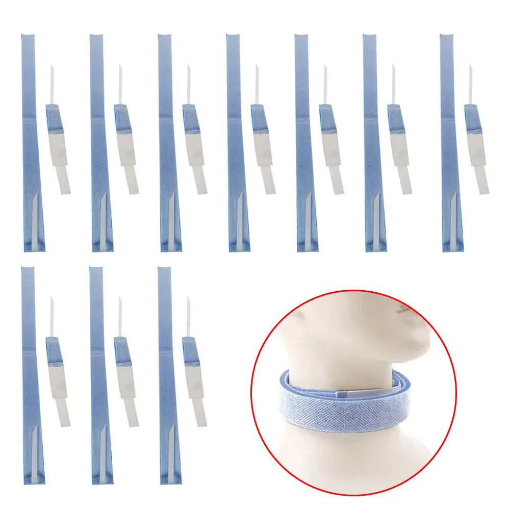 5-50pcs Medical Tracheal Catheter Ultra-soft Fixation Tracheotomy Tube Strap Sponge Neck Support Tracheostomy Fixed Belt Holder