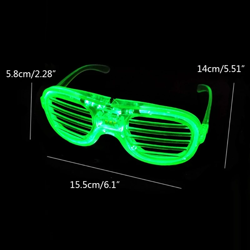 Light Up Toys Glowing Glasses for Kids Play in the Dark with LED Lights Halloween Christmas Festival Flashing Party Gifts