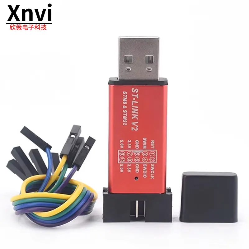 1 قطعة ST LINK Stlink ST-Link V2 Mini STM8 STM32 محاكي تنزيل مبرمج البرمجة مع غطاء A41/لاردوينو