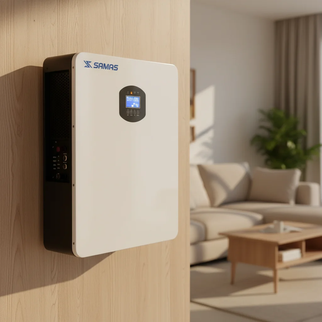 2.56KWh 5-10kW 220V off Grid MPPT Wall-mounted All One Integrated LiFePO4 Solar Hybrid Power Inverter Home Use