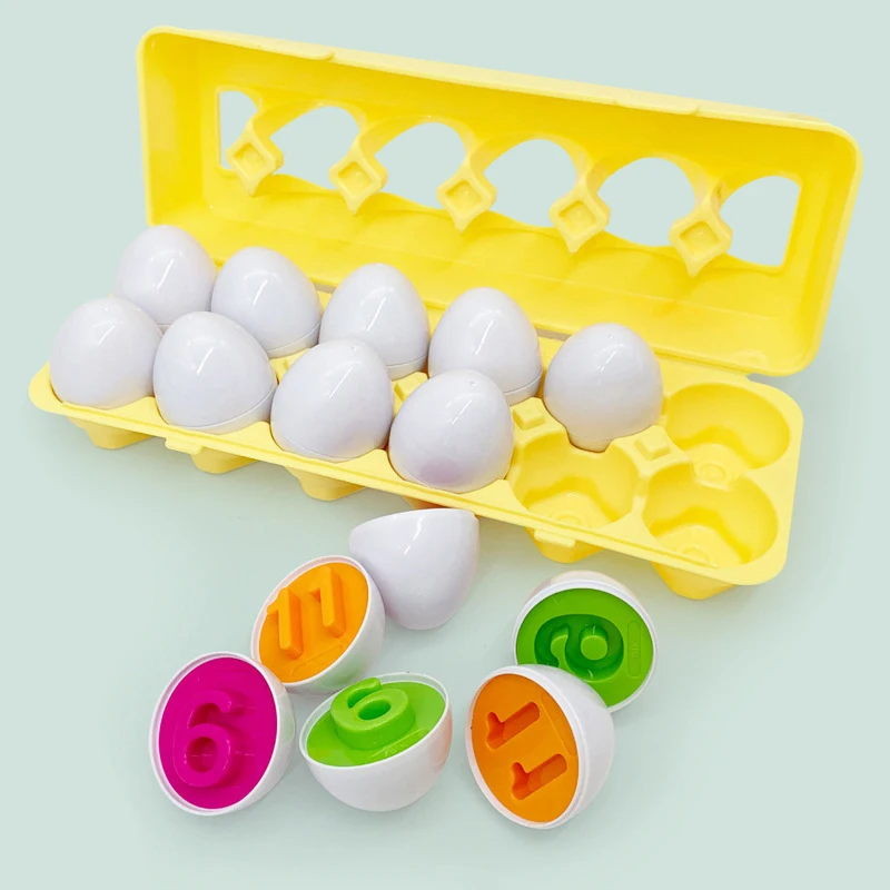 Eggs Screws 3D Puzzle Montessori Learning Education Math Toys Kids Shape Match Smart Game For Children Educational Easter Gifts