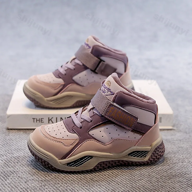 Winter-Kinder-Turnschuhe für Mädchen und Jungen, warme Freizeitschuhe, 2025, Retro-Freizeit-Sportschuhe, rutschfeste, bequeme Baumwollschuhe für Kinder