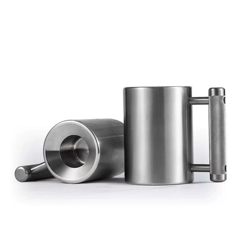 

304 Stainless Steel Heavy-Duty Dumbbell Cup for Building Wrist and Arm Strength—Weighted Fitness Equipment for Men, Home Use