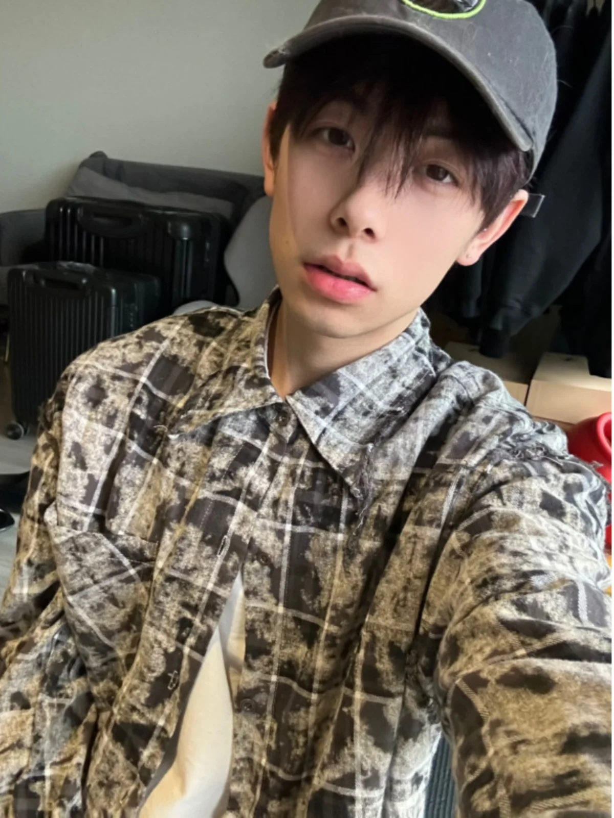 

Bla Tie Dye Men's Summer Retro American Sle Sun Protection irt Plaid Loose Fit Long Sve Faionable Outerwear