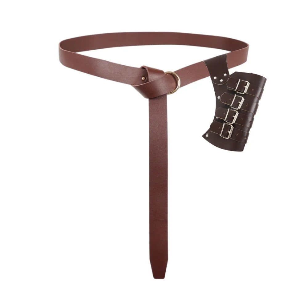 1/2 قطعة حزام السيف القرون الوسطى مع السيف الضفدع الحافظة قابل للتعديل سيف ذو حدين الحافظة عصر النهضة حزام فارس لجميع القديسين #2