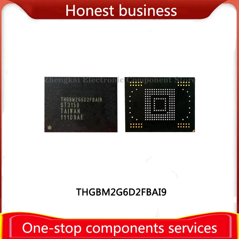 THGBM2G6D2FBAI9 8GB 100% Quality BGA169 EMMC 8G Chip Mobile Phone Hard Disk Memory Computer Storage THGBM2G6D2F BAI9