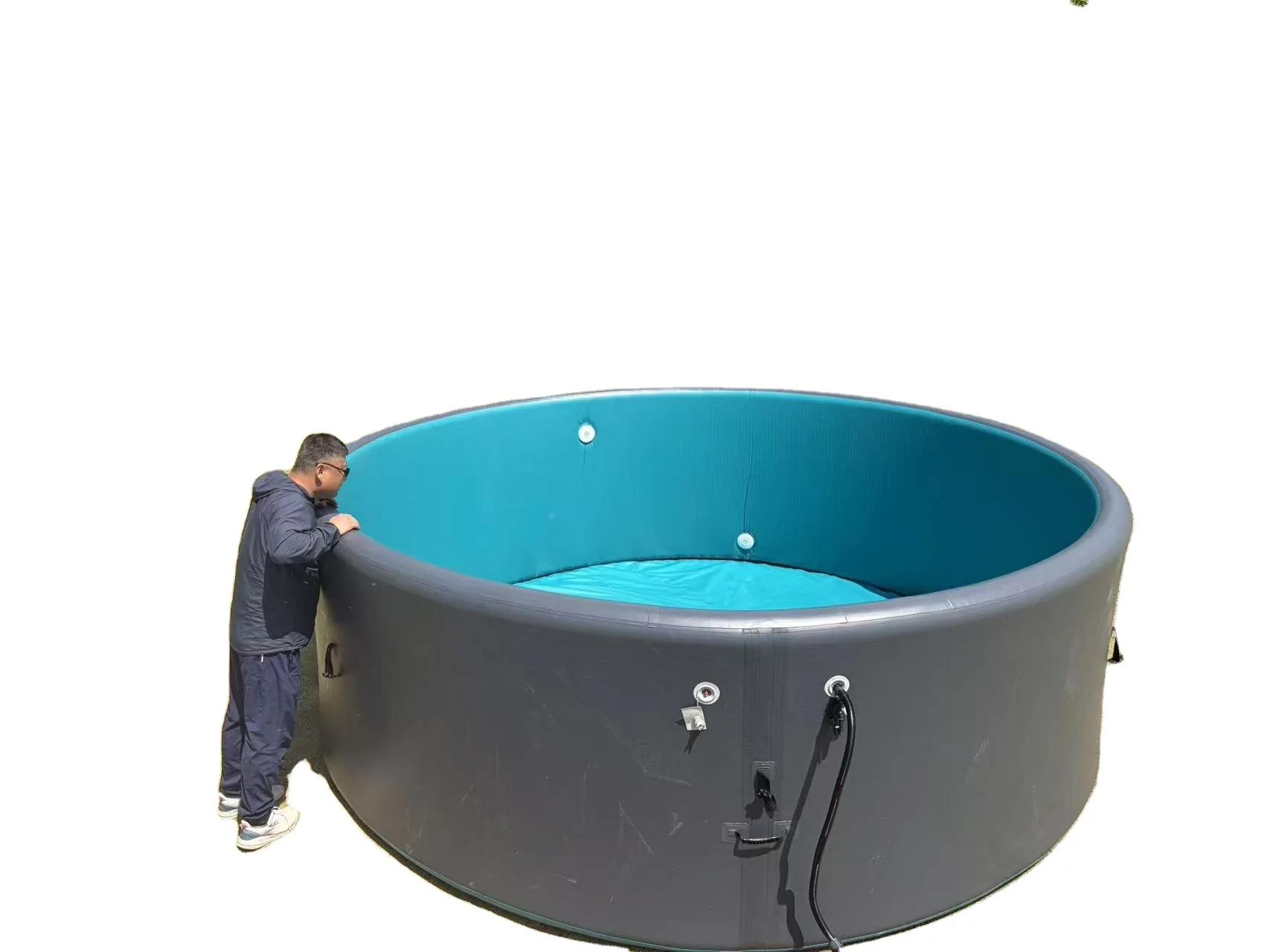 Extra Large PVC Inflatable Swimming Pool for Adults and Children Thickened Outdoor Family Bucket for Baby Water Play - view 4