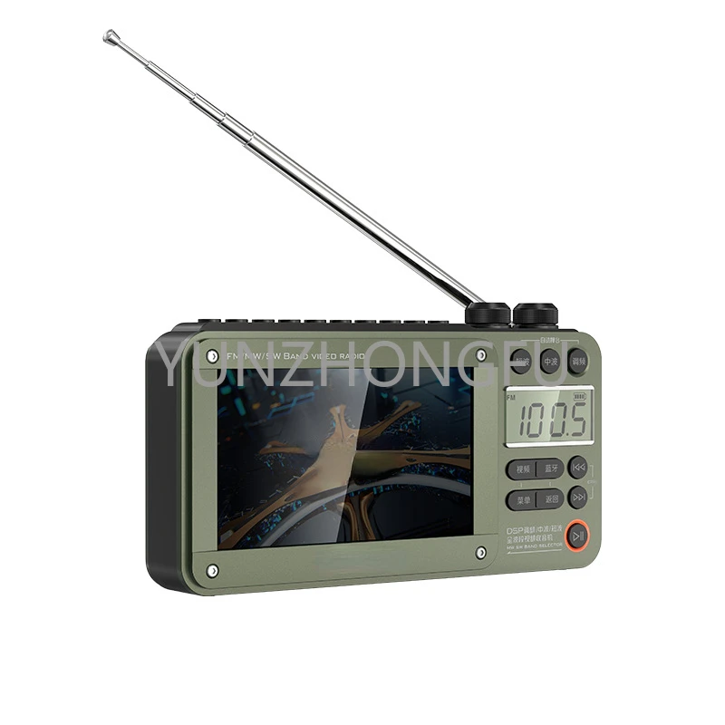 F50 4.3-inch high-definition multi band radio card, Bluetooth video player, digital song on demand, ultra long playback