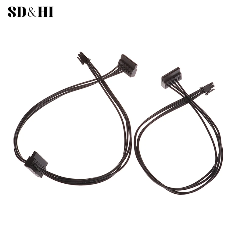 1Pc 35/45/65CM Mini 4 Pin to SATA Power Supply Cable For Main Board Interface SATA SSD HDD Cable