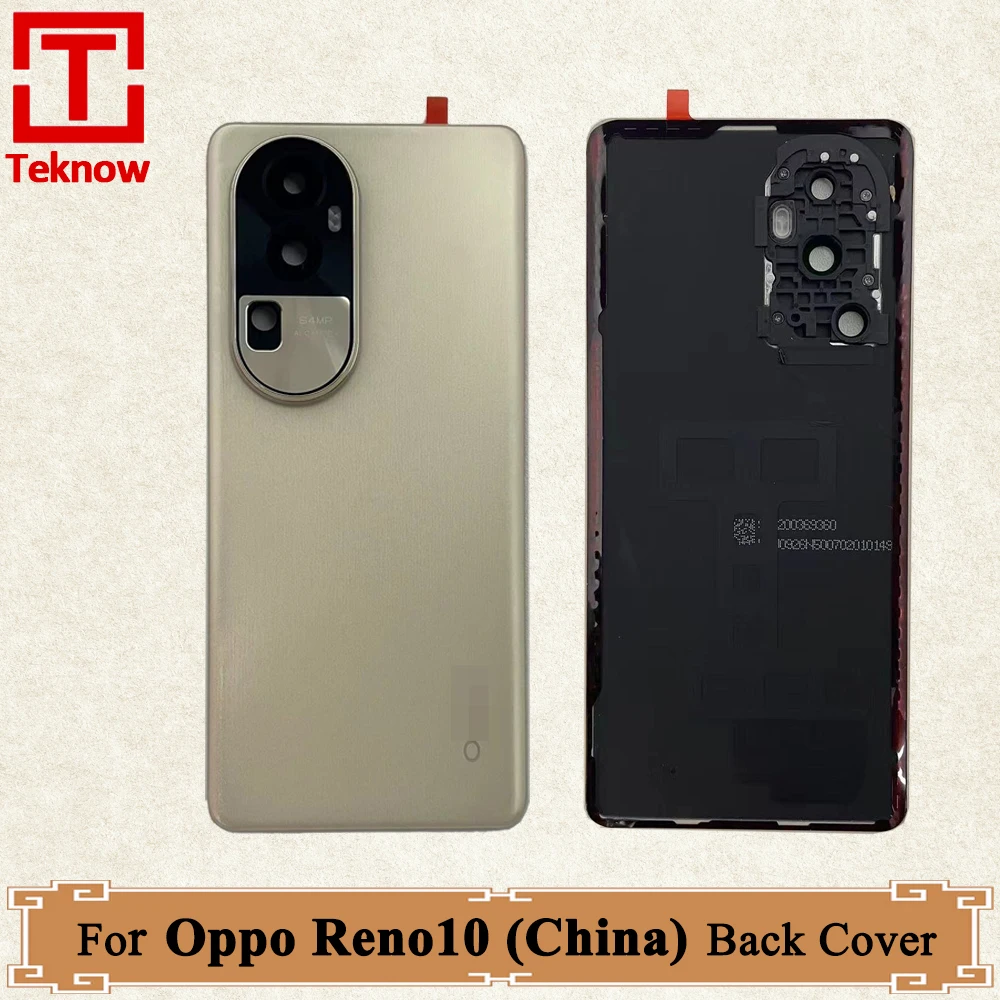 Original Back Case For Oppo Reno10 (China)  PHW110 Back Cover Replace For Oppo Reno10 CPH2531 Back Battery Cover Housing Door