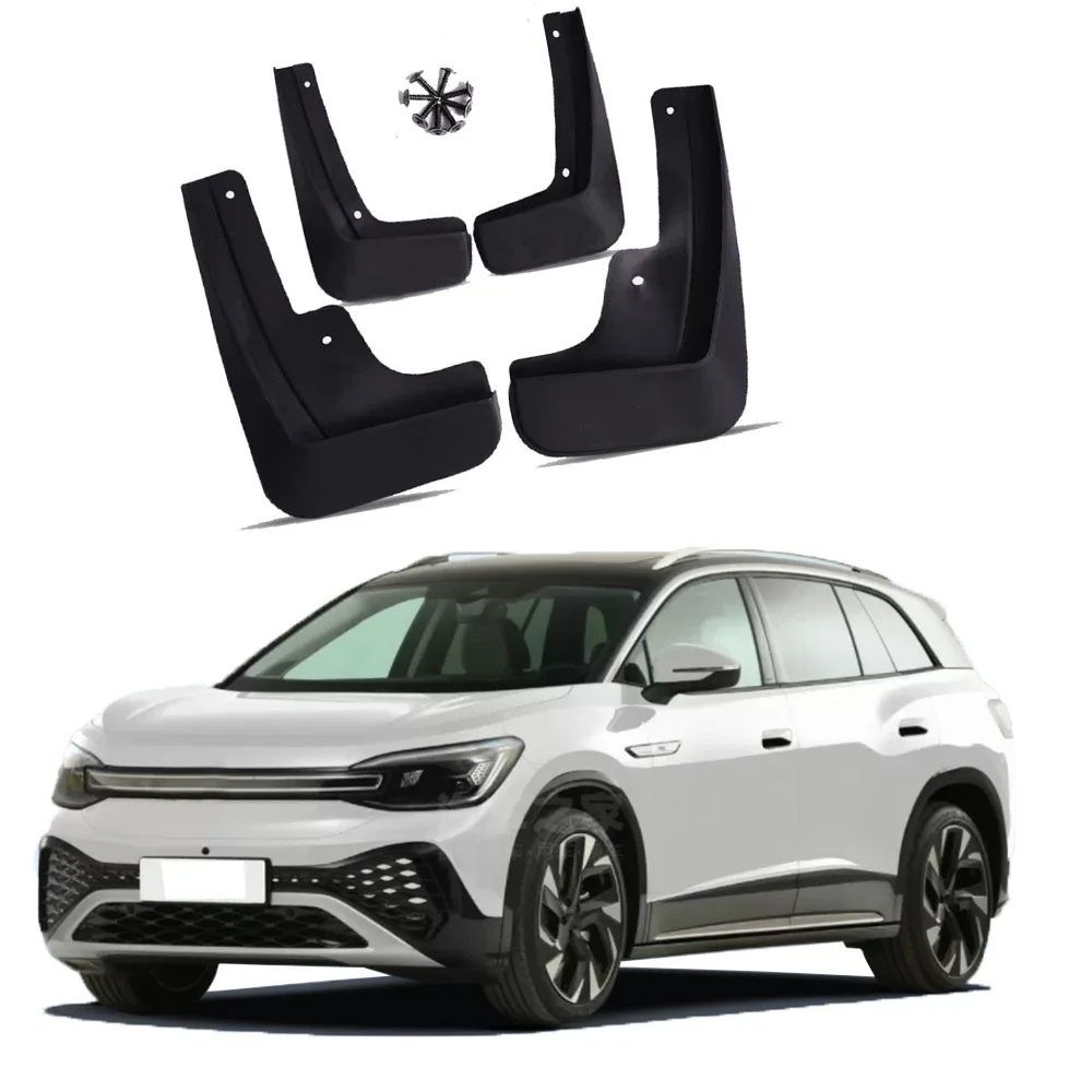 

Car Mudguards Splash Guards MudFlaps For Volkswagen ID.6 CROZZ ID6 ID 6 Front Rear Auto Accessories Fender Mud Flaps 2020-2024