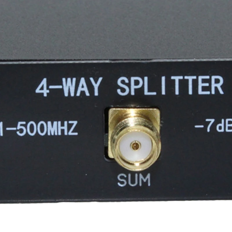 4 Way SMA Power Splitter 1Mhz - 500 Mhz,SMA Female Power Divider Signal Cable Splitter Female Divider