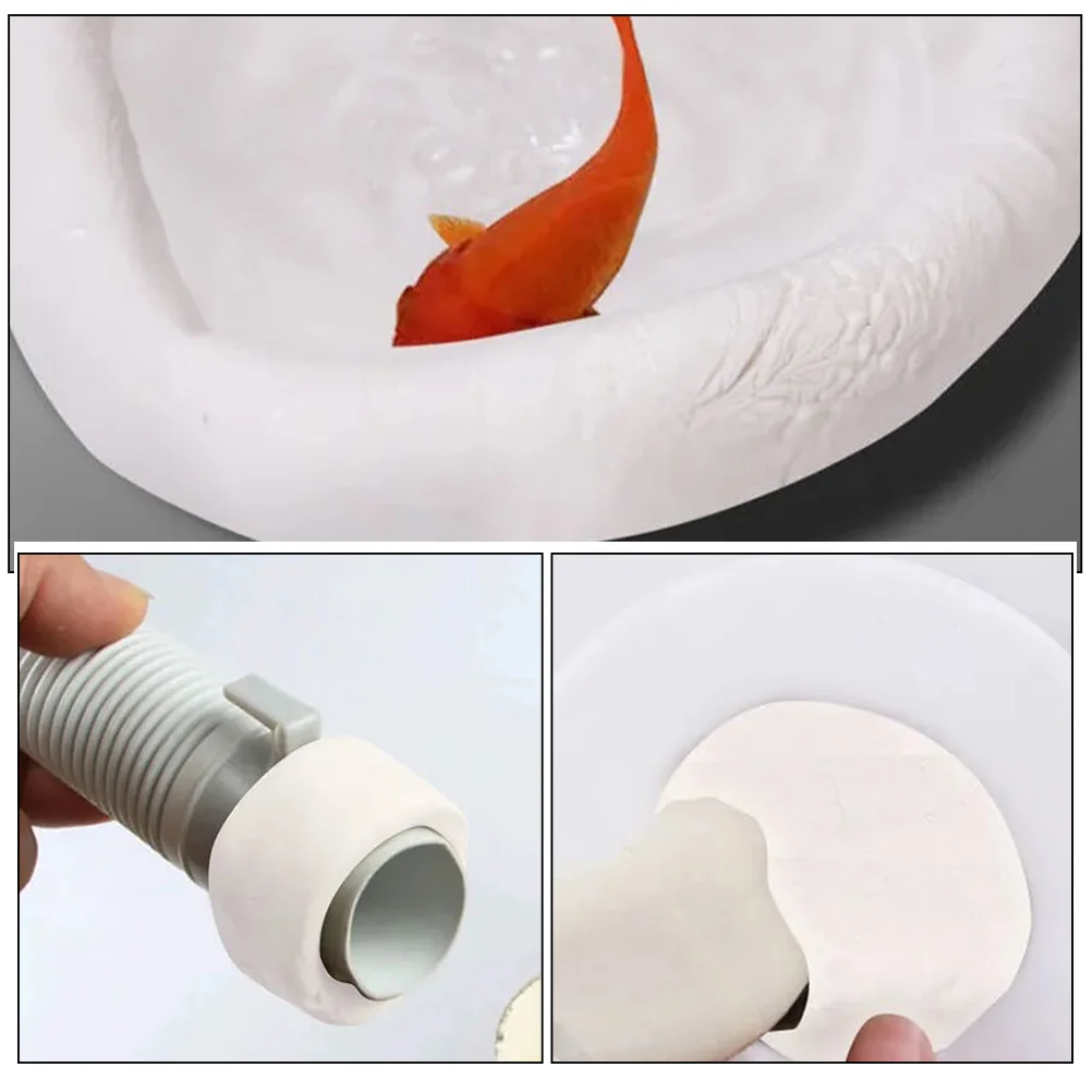 10 Pcs Waterproof Cement Air Dry Clay White Tape Outdoor Sealant Concrete Waterproofing Sealer Sealing Mud Adhesive