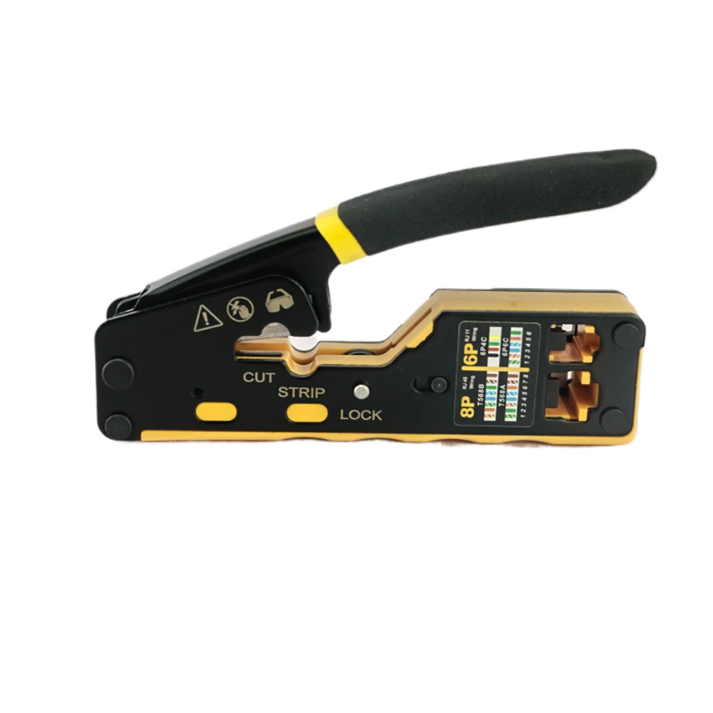 Secure And Stable Cat8 Crimping Tool For Network Professionals Wide Application Stripper Tool Pliers
