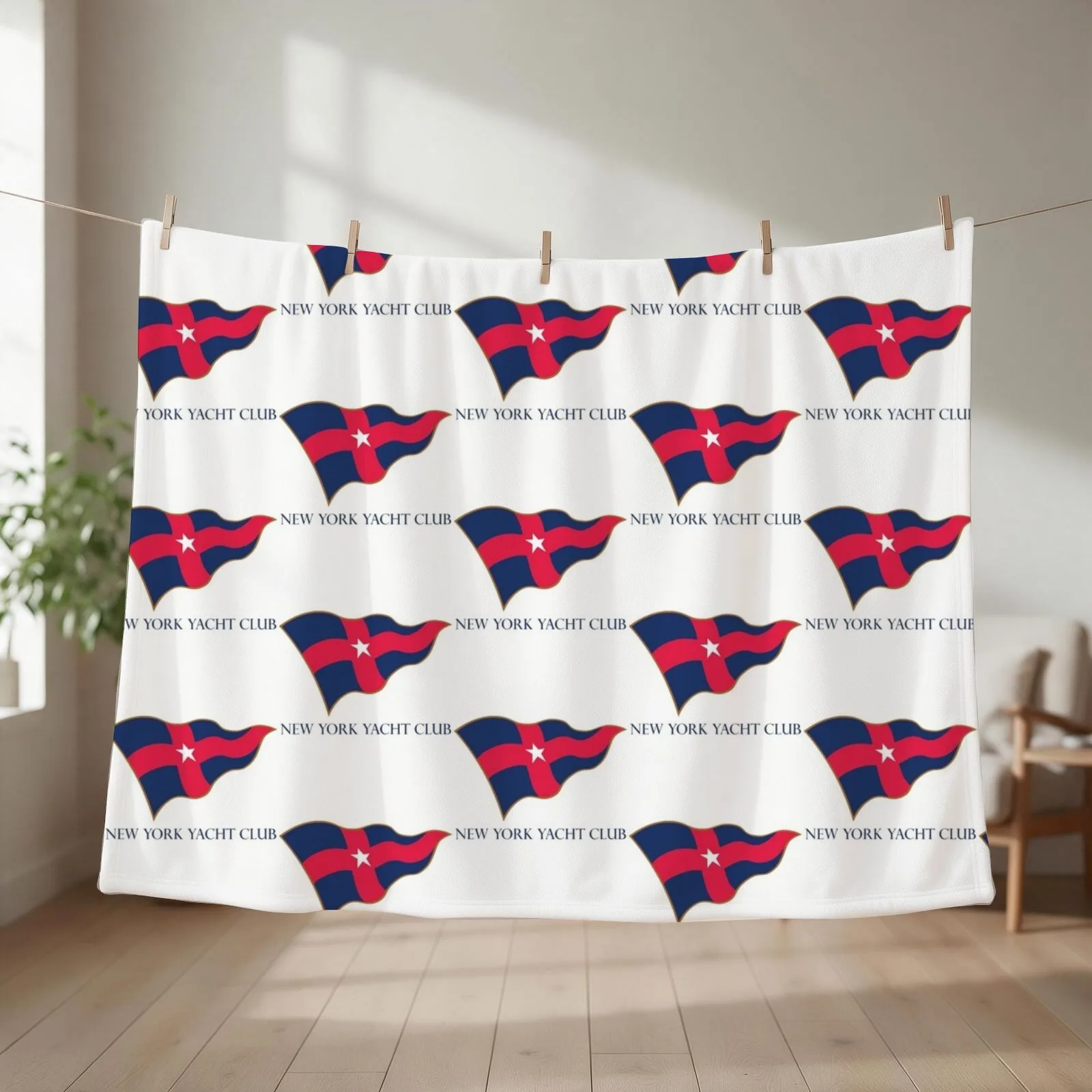 New York Yacht Club (8) Throw Blanket Kid'S Soft Beds for winter Soft Plaid Blankets