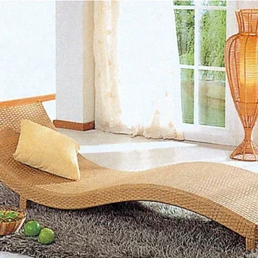 

PE Plastic Wicker Rattan Sun Lounger