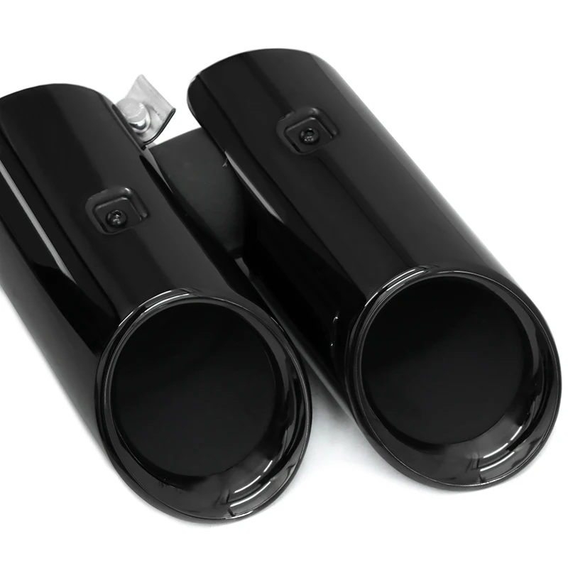 1 Pair Dual To Quad Exhaust Tips for 2019-2024 Porsche Macan Base 2.0T (Upgrade from Original Square Tailpipe)