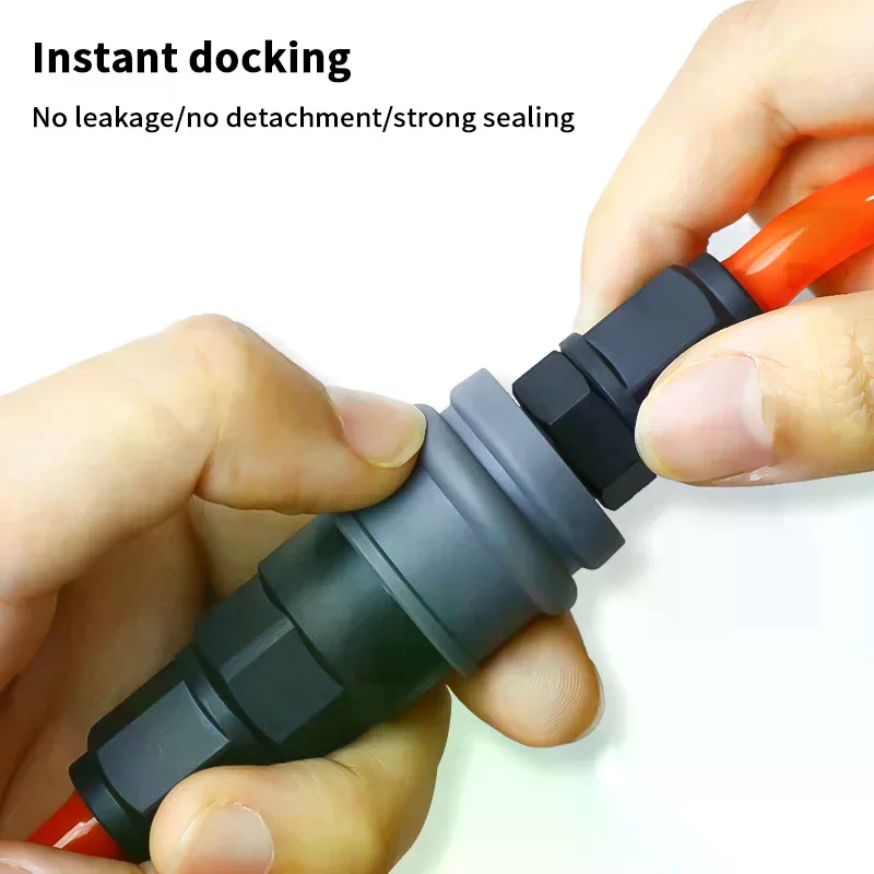 8/10/12mm C-type Self-locking Quick Connect Adapter Compressor Pneumatic Fittings Pneumatic Self-locking Quick Connector