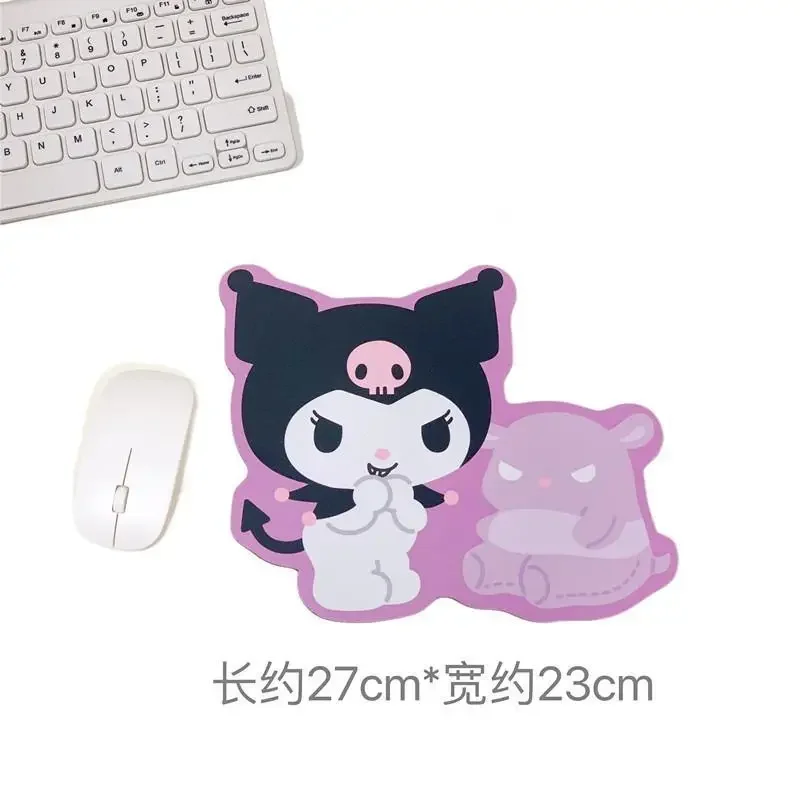 Kawaii Sanrio Kuromi Cinnamoroll Mouse Pads Computer Cute Irregular Melody Anti-Slip Desk Pad Computer Keyboard Pad Girls Gift view 5