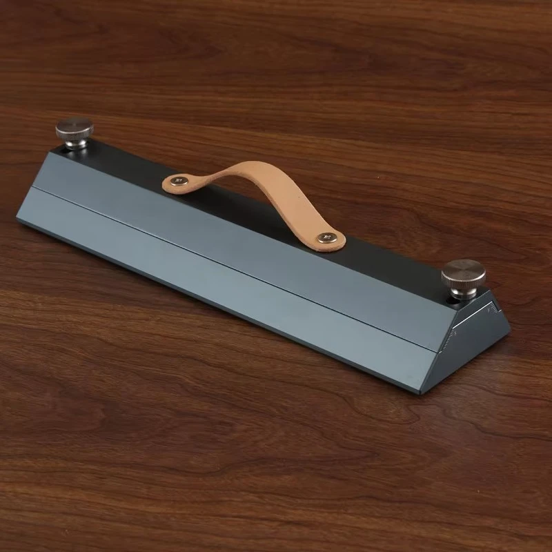 Miter Cutting Tool 45° 60° Dual Angle Aluminum Alloy Leather Craft Tool DIY Leather Working Corner Cutting Jig