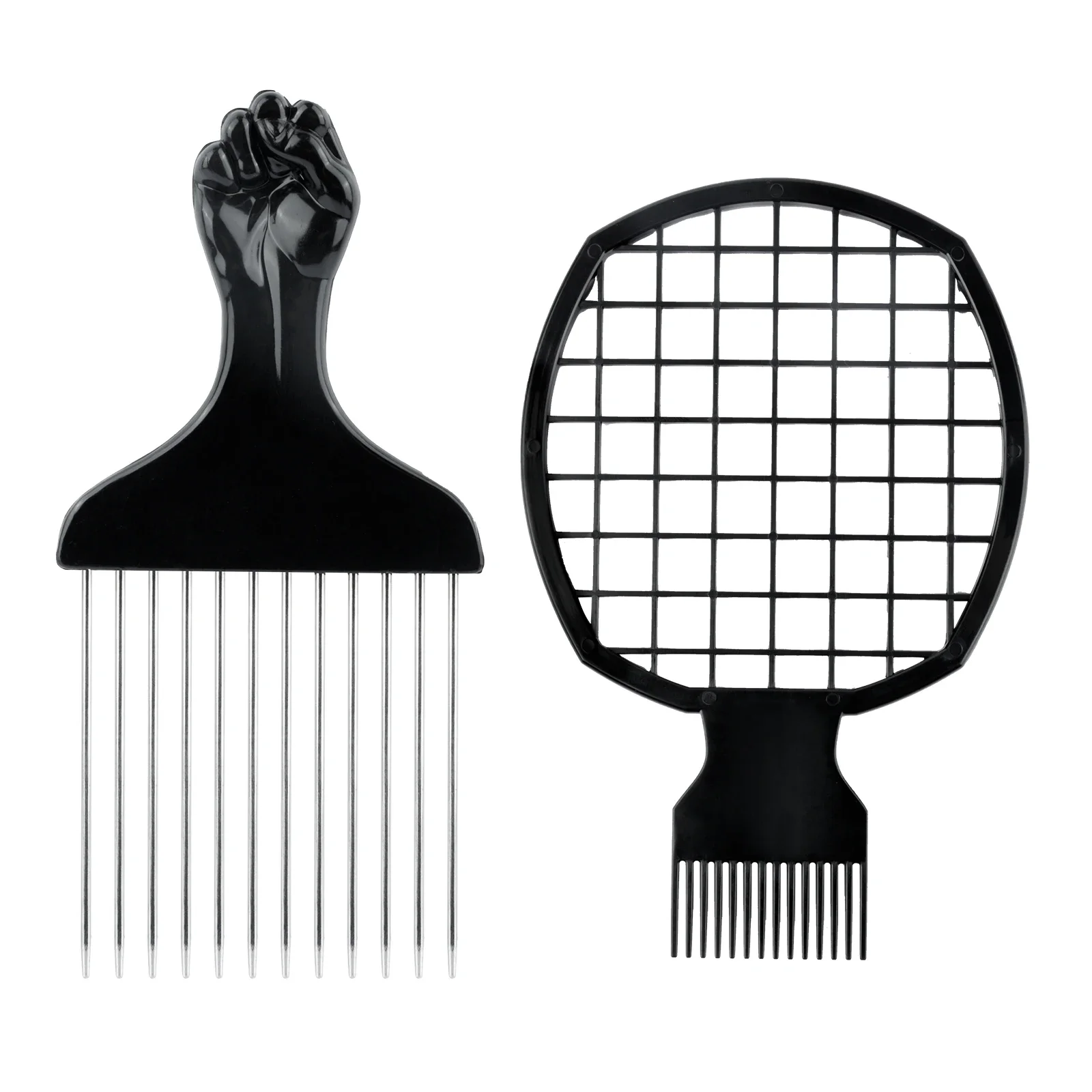 Afro Curly Hair Comb Barbershop Curling Net Comb Insert Comb Black Men Hair Curling Sponge Salon Hairdressing Styling Tools Set