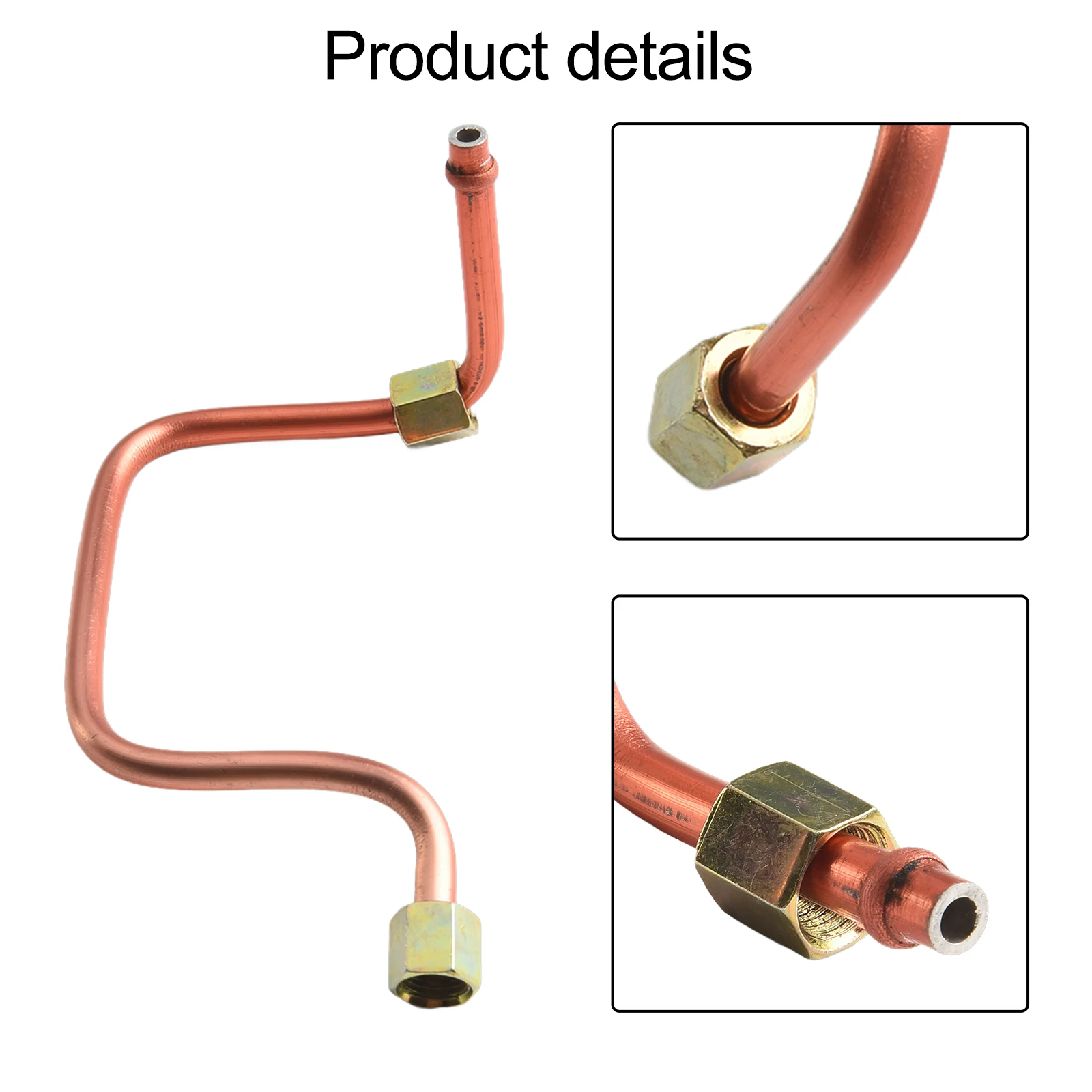 Copper-plated Aluminum Hose Air Compressor Exhaust Tube Difficult-to-access Areas Anti-overheating For Inflating Tires