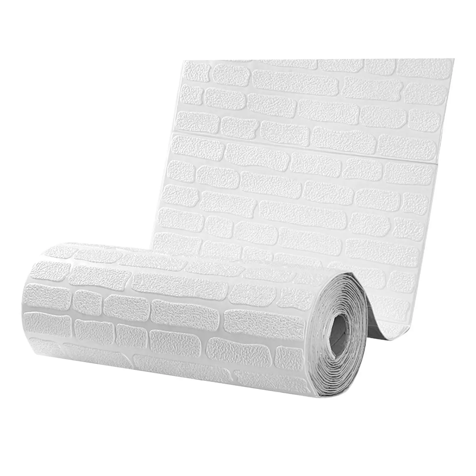 Peel and Stick Faux Brick Wall Sticker XPE Foam Self Adhesive Panel for Home Decor TV Fireplace Laundry Room