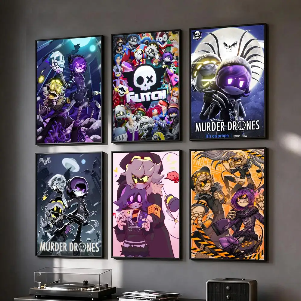 Anime Murder Drones Poster HD Printing Vintage Luxe Home Decor Wall Art for the Living Rooms Entryways Gift