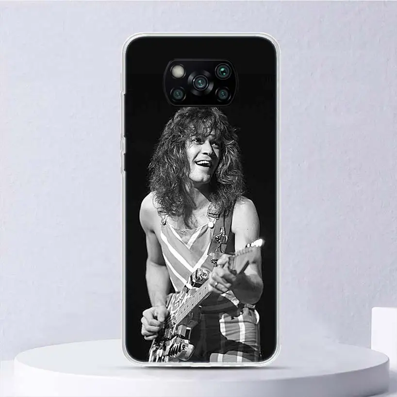 Eddie Van Halen Graphic Guitar Soft Case For Xiaomi Poco X6 X5 X4 X3 Nfc F6 F5 Pro Phone Cover F4 Gt F3 F2 F1 M5S M4 M3 M5 Funda