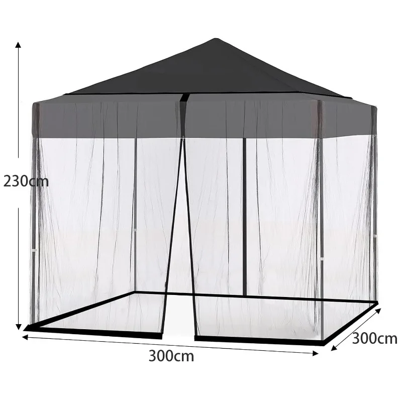 Parasols mosquito nets easy to install carry Roman umbrellas anti-mosquito nets free of installation garden umbrella nets