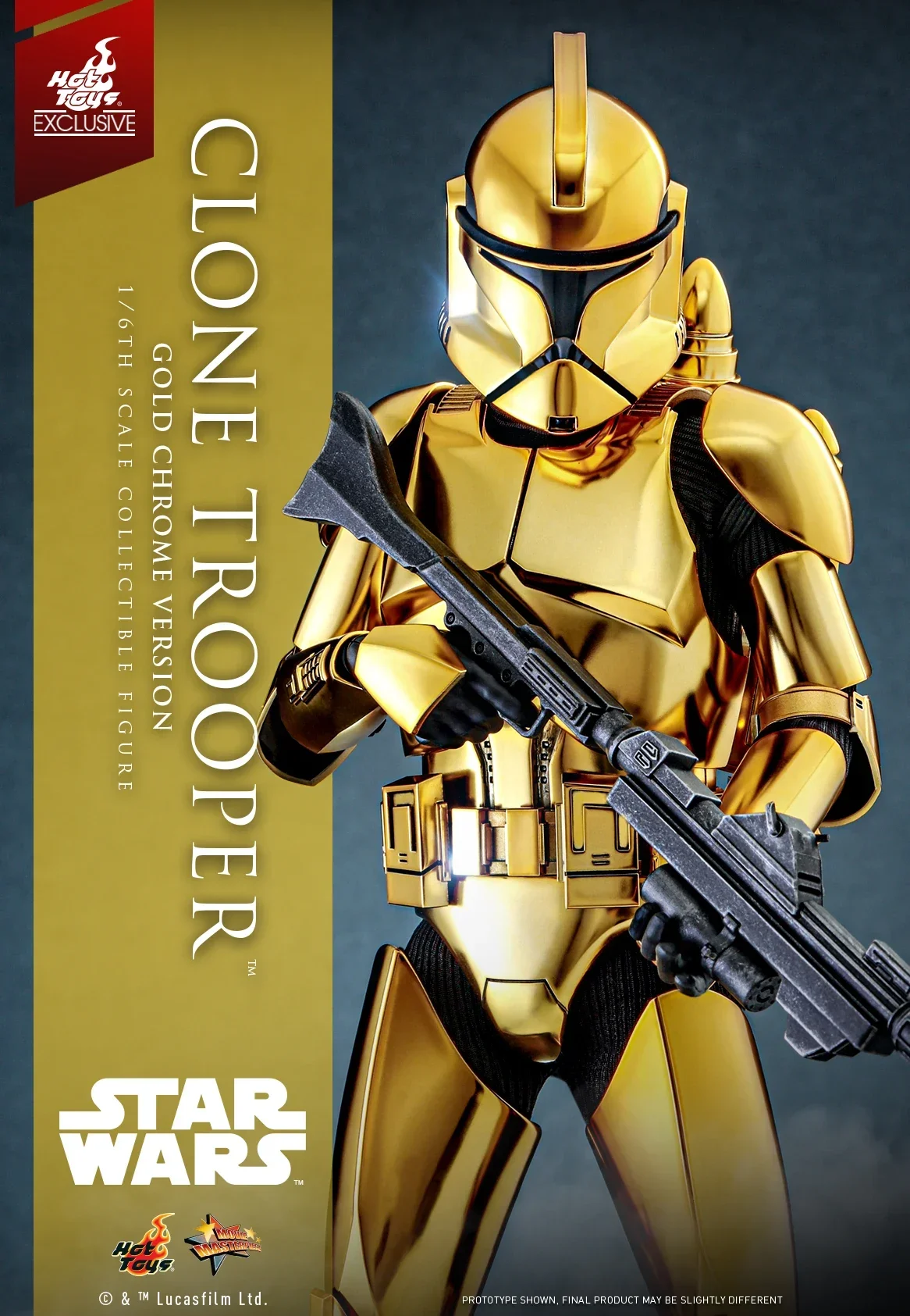 

Starwars Prequel 3 Mms735 Clone Soldier 501 Golden Electroplated Version Ht Hot Toys Limit Brand New Collection Toy